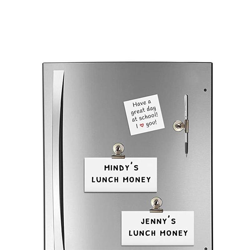 Fridge Magnetic Clip For Home Refrigerator Magnets Wall Recipes Memo Note Message Holder Clamp Office Supplies