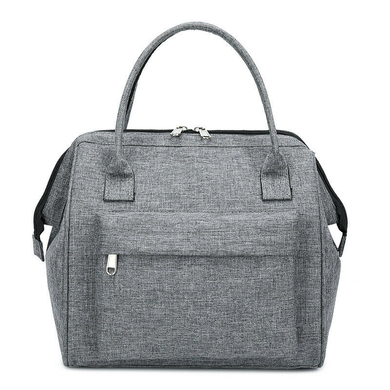 neue Wasserdichte Isolierte Mittagessen Taschen Oxford Reise Notwendig Picknick Beutel unisex Thermische Abendessen Kasten Lebensmittel fallen Zubehör: grau