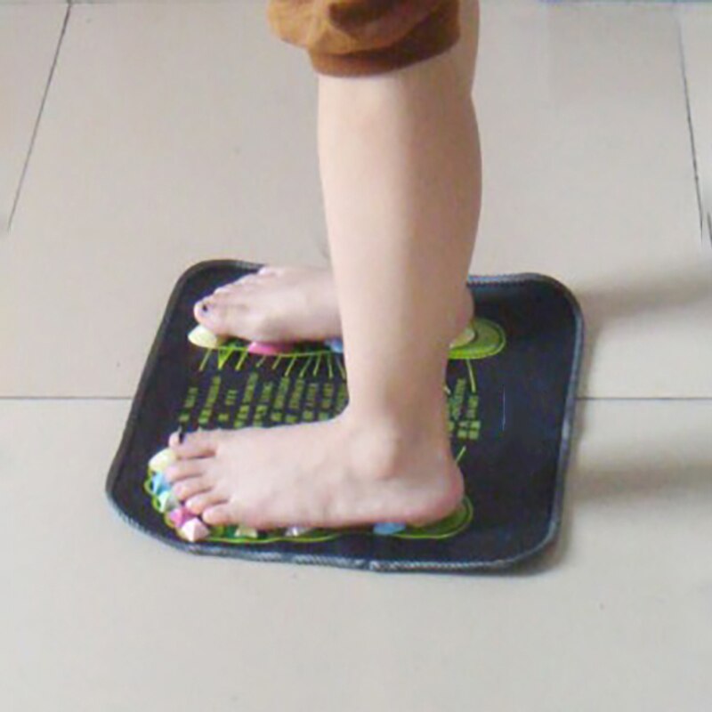 Massagepude smerte gang sten zoneterapi mat fodlindring måtte vandretur løb fitness slappe af bærbar fødder pleje massager pude