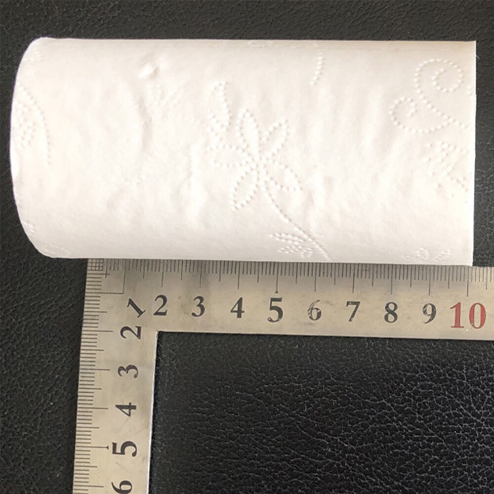 10 Rolls Toilet Paper Bulk Rolls Bath Tissue Bathroom White Soft 4 Ply Household Sanitary Paper Hotel Supplies