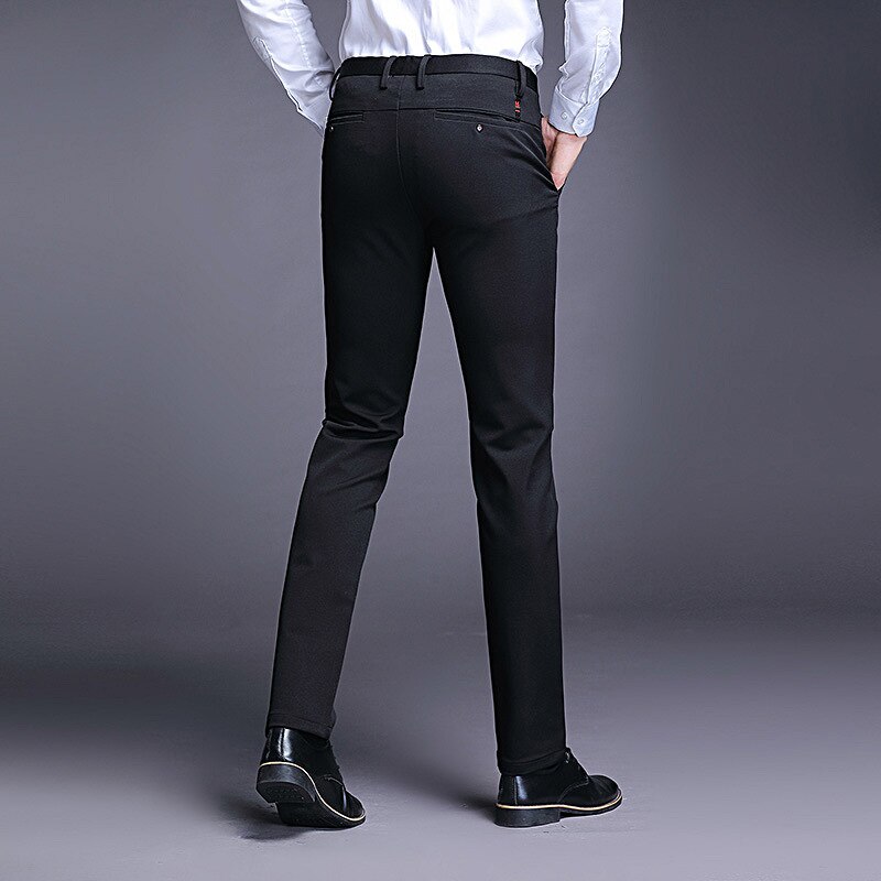 Jbersee Mannen Broek Zwart Bruiloft Pak Broek Slim Fit Business Broek Mannen Werk Plus Size Mannen Casual Jurk broek
