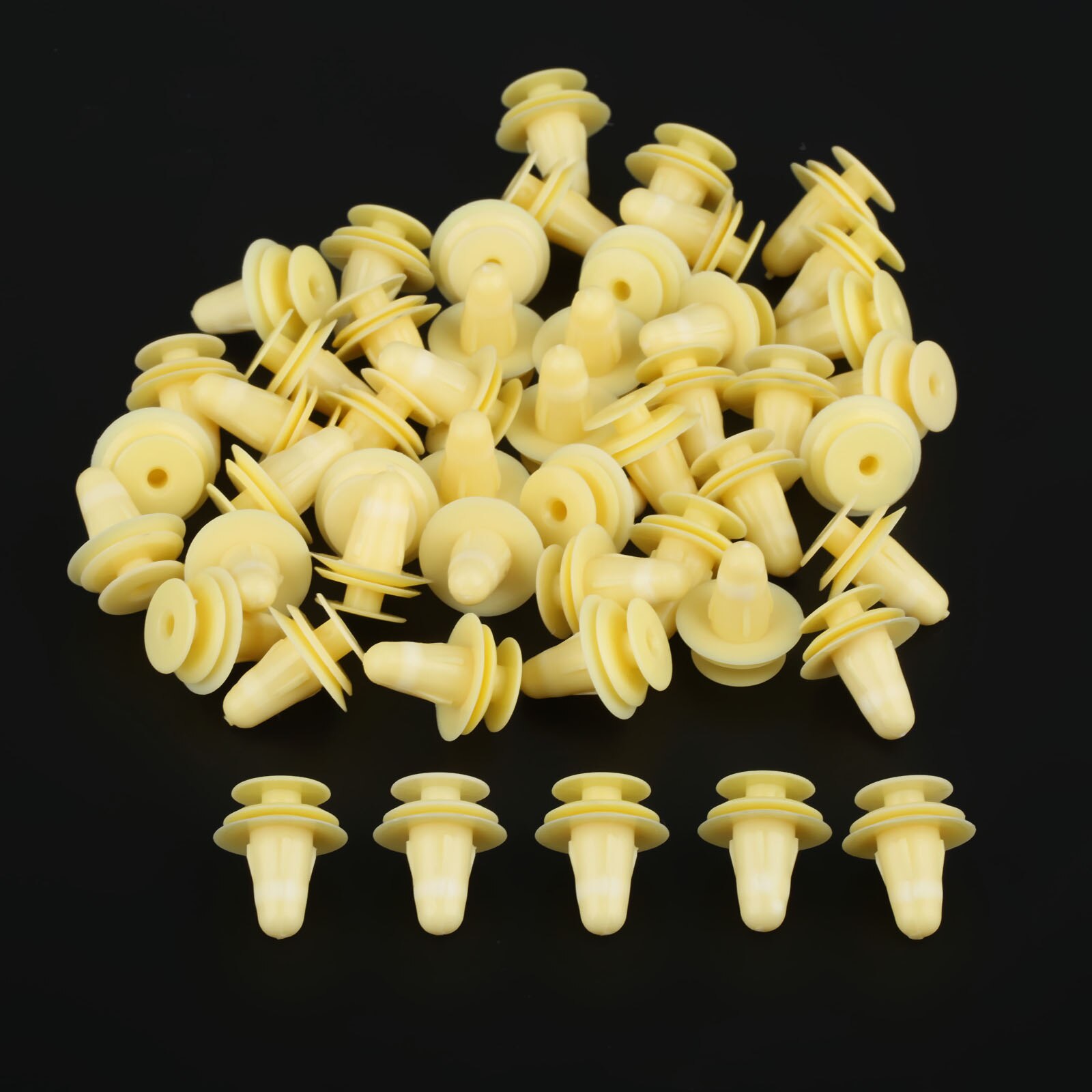 50 stuks Plastic Rivet Auto Fasteners Clip 9.5mm Gat Auto Portierbekleding Retainer Clips Voor Toyota Mazda Isuzu
