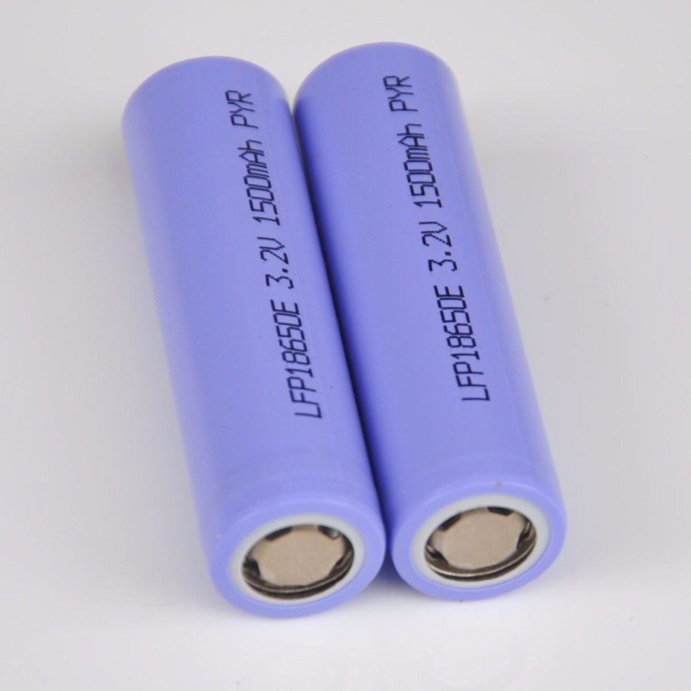 2-6pcs IFR 3.2V 18650 rechargeable LiFePO4 battery cell 1500mah for Electric bike e-bike bus led solar light