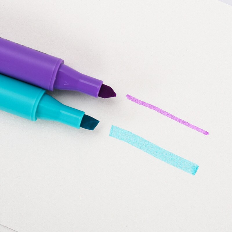 Surligneur Fluorescent multicolore, pointe burineuse