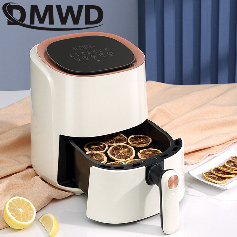 DMWD 4.5L Electric Fryer Multi-Functional Healthy Food Cooker Timer Oven Low Fat Oil Free Chicken Grilling Deep Fryer