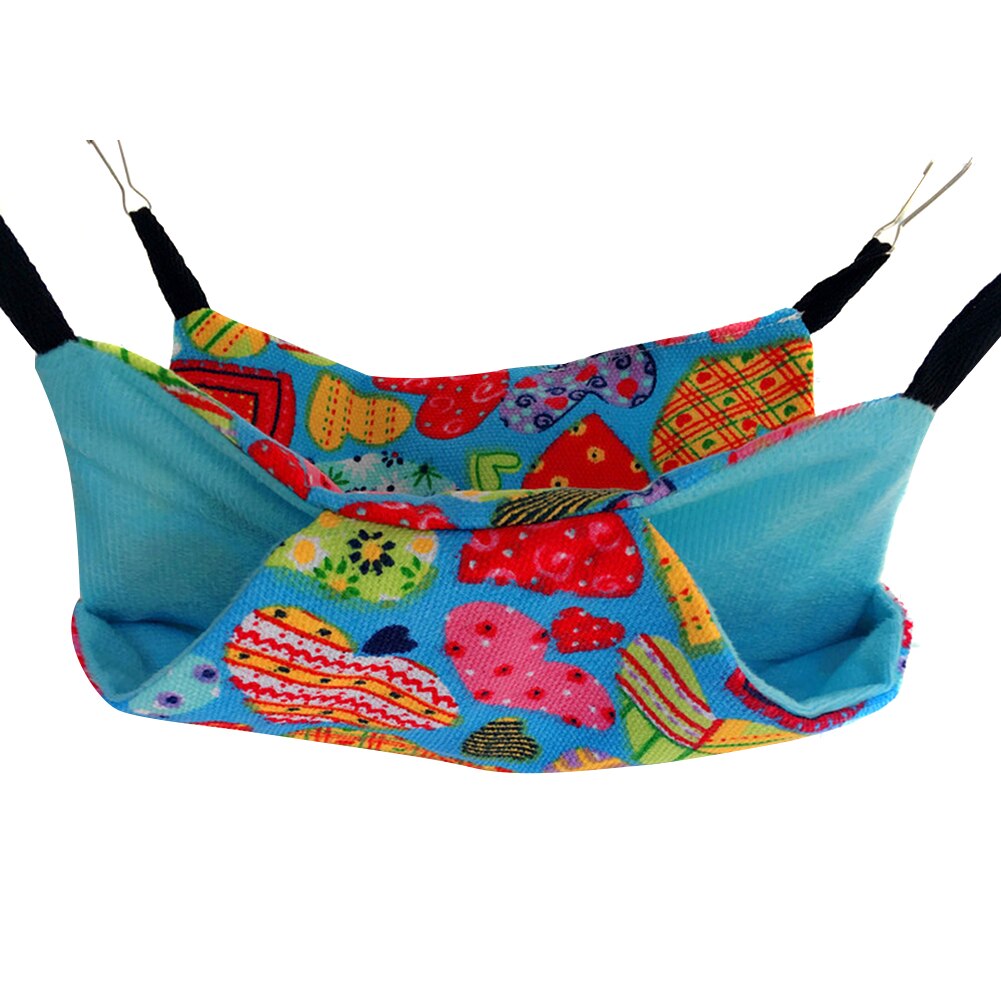 Newly Pet Hammocks Hanging Bed Nest Double Layer Canvas Hammock Hamsters Chinchillas Ferrets Hammock: peach heart 20cmx20c