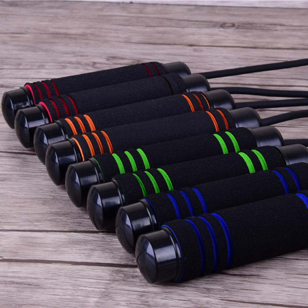 Rubberen Handvat Jump Rope Skipping Verstelbare Bodybuilding Oefening Fitness Tool