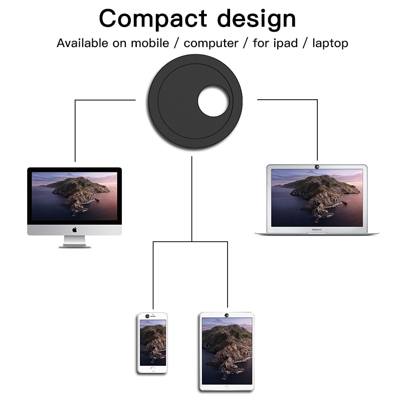 !Accezz-ラウンドウェブカメラカバー,プラスチックマグネットスライダー,ラップトップ,macbook,pc,タブレット,ユニバーサル携帯電話,プライバシーステッカー用