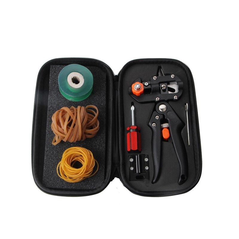 Plant Cut Nursery Garden Branch Cutter Scissor Shear floristry grape Secateur Fruit Tree pruner pruning vine Seedle Graft Tool: Grafting Kit C