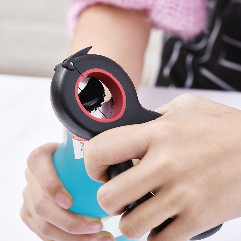 Multifunctional 6 in 1 simple can opener Multifunctional plastic bottle opener kitchen gadget color random