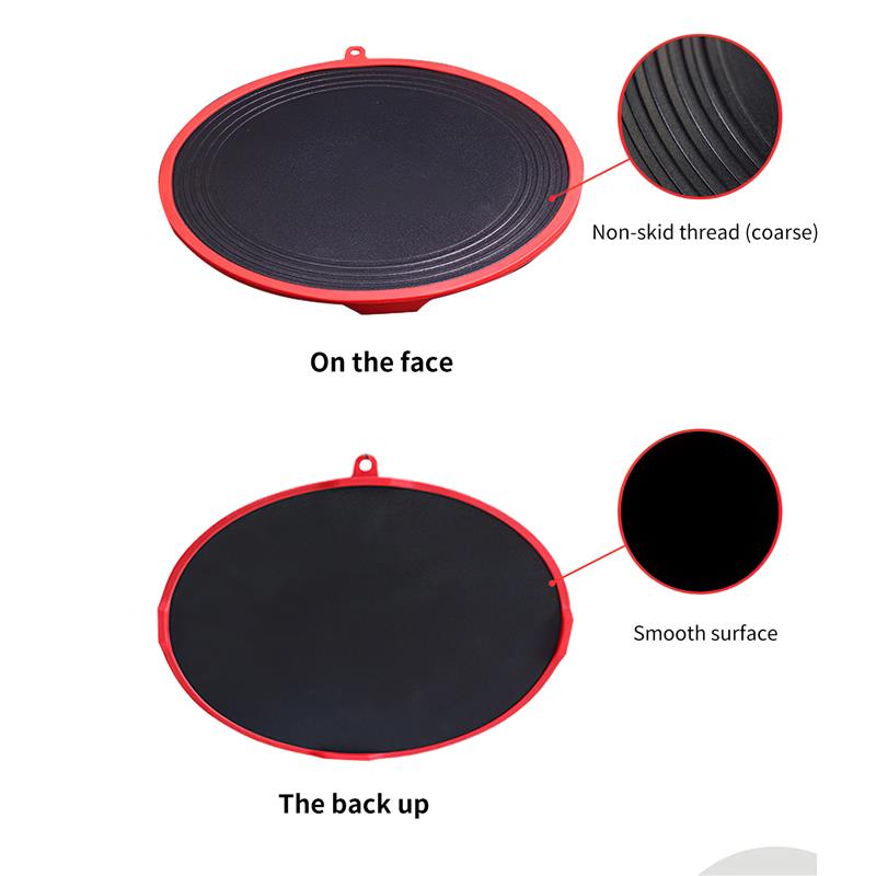 2 tamaños de silicona Cocina de Inducción Protector redonda almohadilla con aislamiento térmico de la cocina de protección de aislamiento de calor negro olla Pan