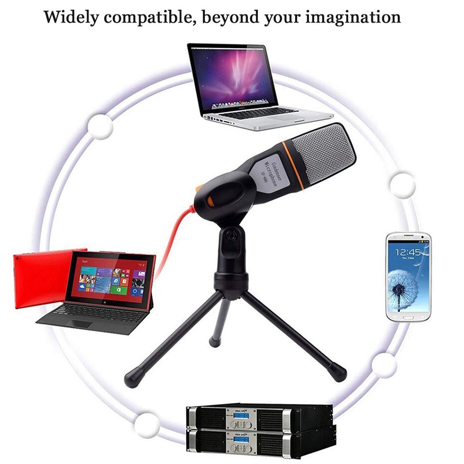 SF666 Micro Jack 3.5 mm Portable Computer Capacitor Micro Cable Microphone Microphone Microphone