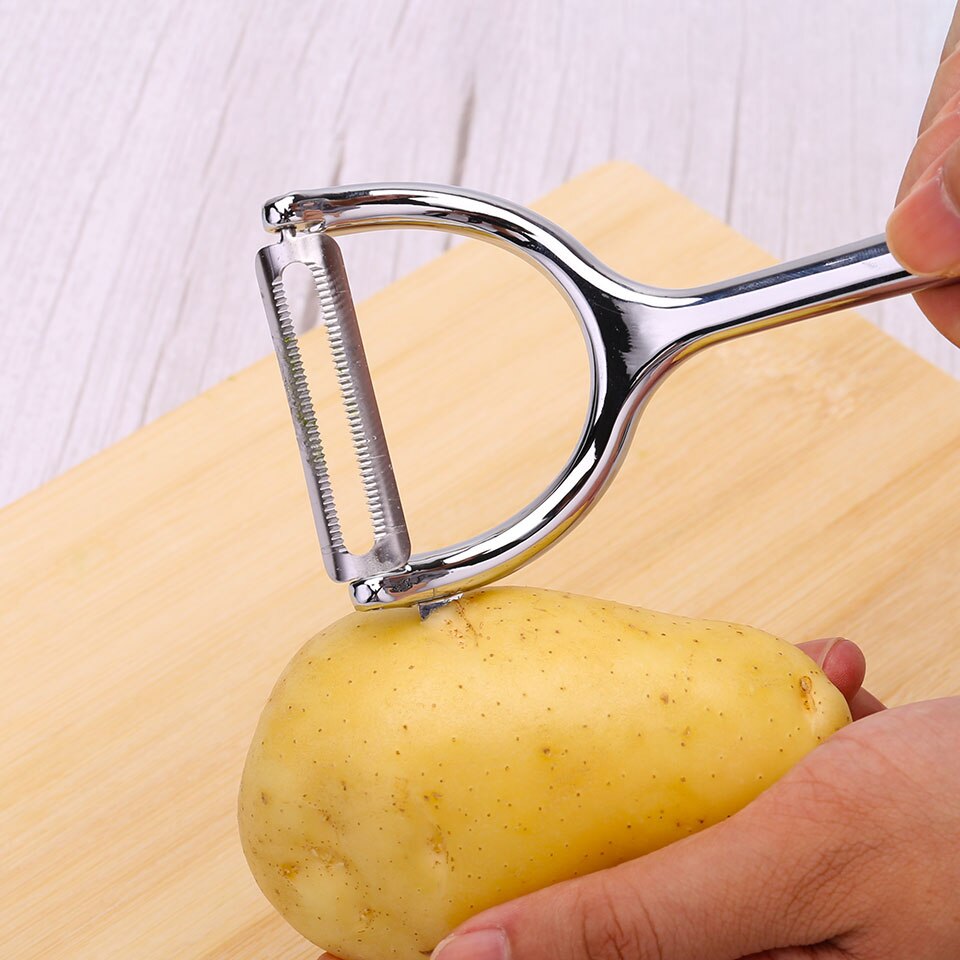 Potato Peeler Kitchen Accessories Vegetable Fruit Zester Stainless Steel Plating Three Colors Optional Cuisine Tools