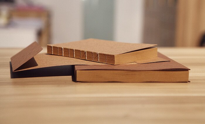 A5 kraft Carta da Spolvero Libro taccuino bloc notes , kraft album da disegno per la Pittura Disegno Diario Ufficiale del Regalo Creativo
