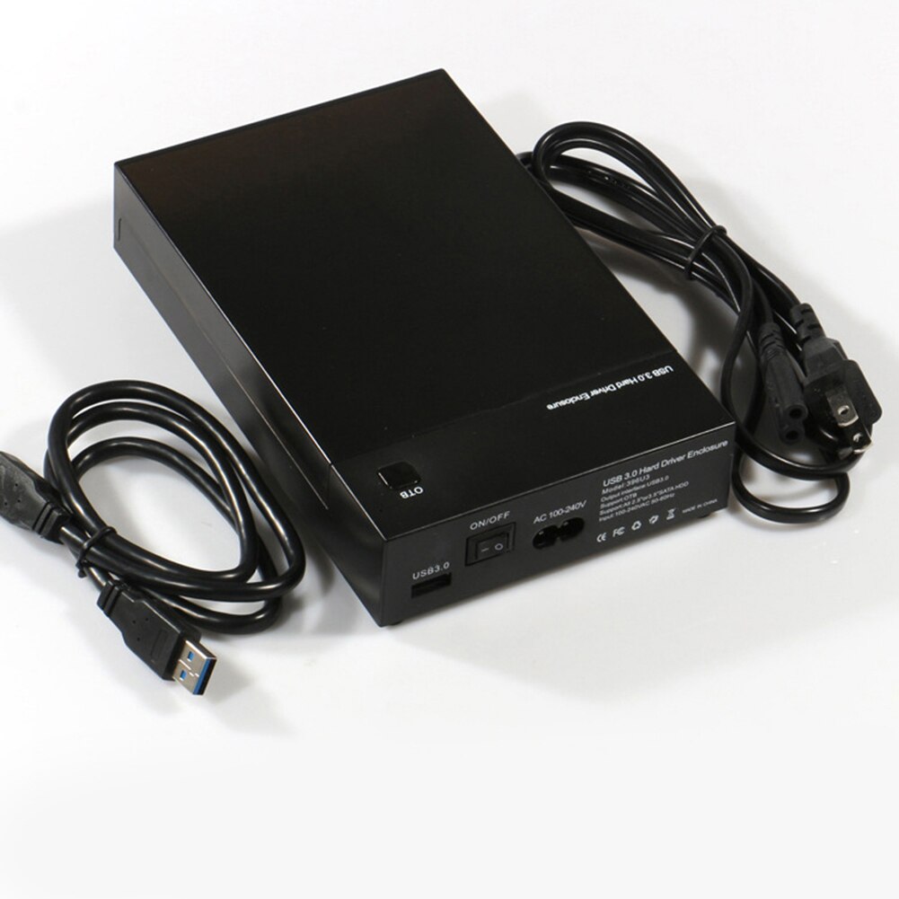 Usb 3.0 to sata iii eksternt harddisk kabinet understøtter både 2.5 " og 3.5 " sata hdd ssd indbygget adapter