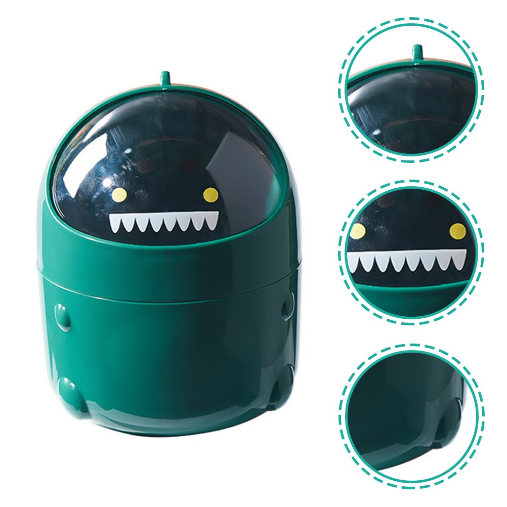 Plastic Waste Container Trash Can Household Waste Paper Container: Green