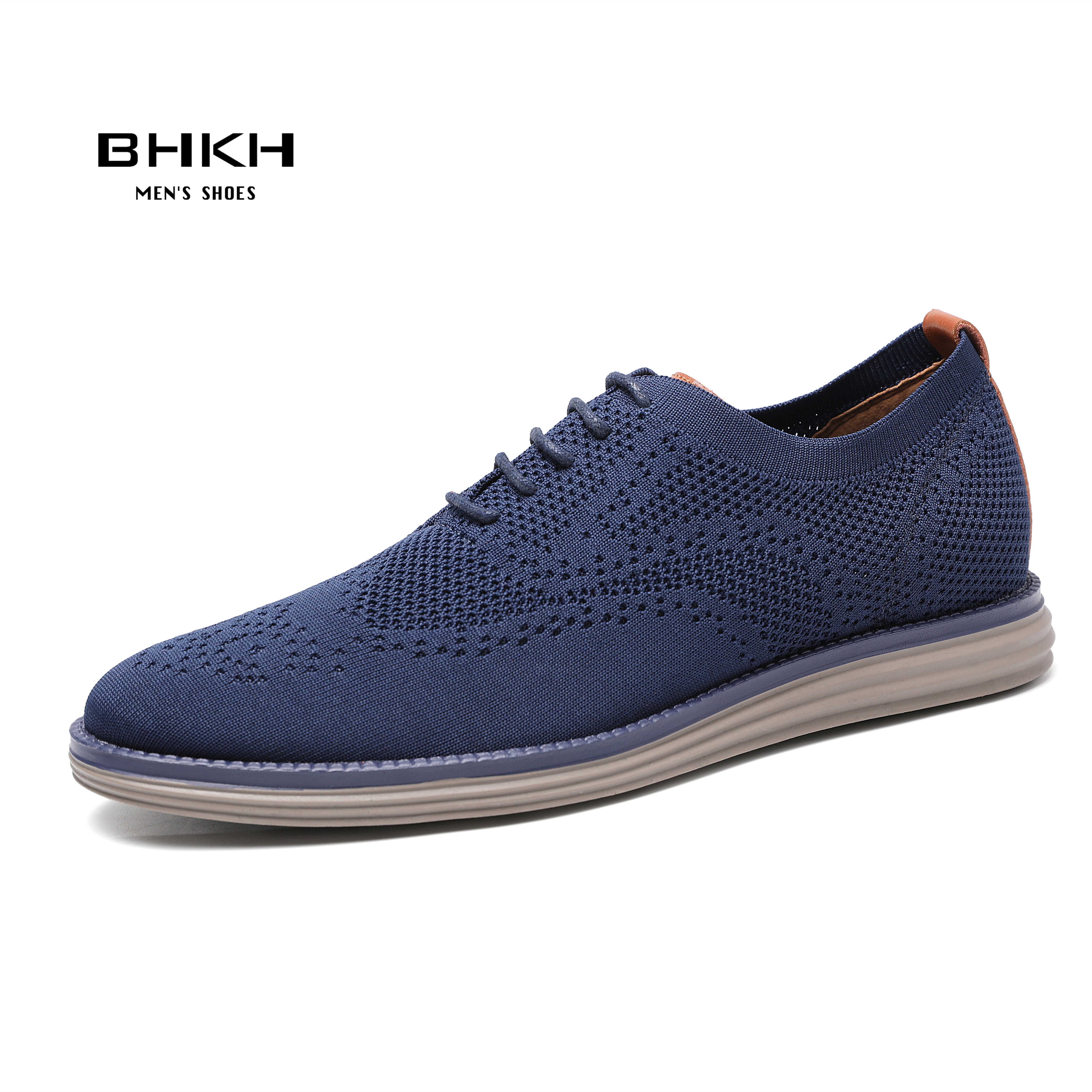 Bhkh 2022 Ademend Gebreide Mesh Casual Schoenen Lichtgewicht Smart Casual Schoenen Kantoor Schoeisel Mannen Schoenen: G8217-1 / 42