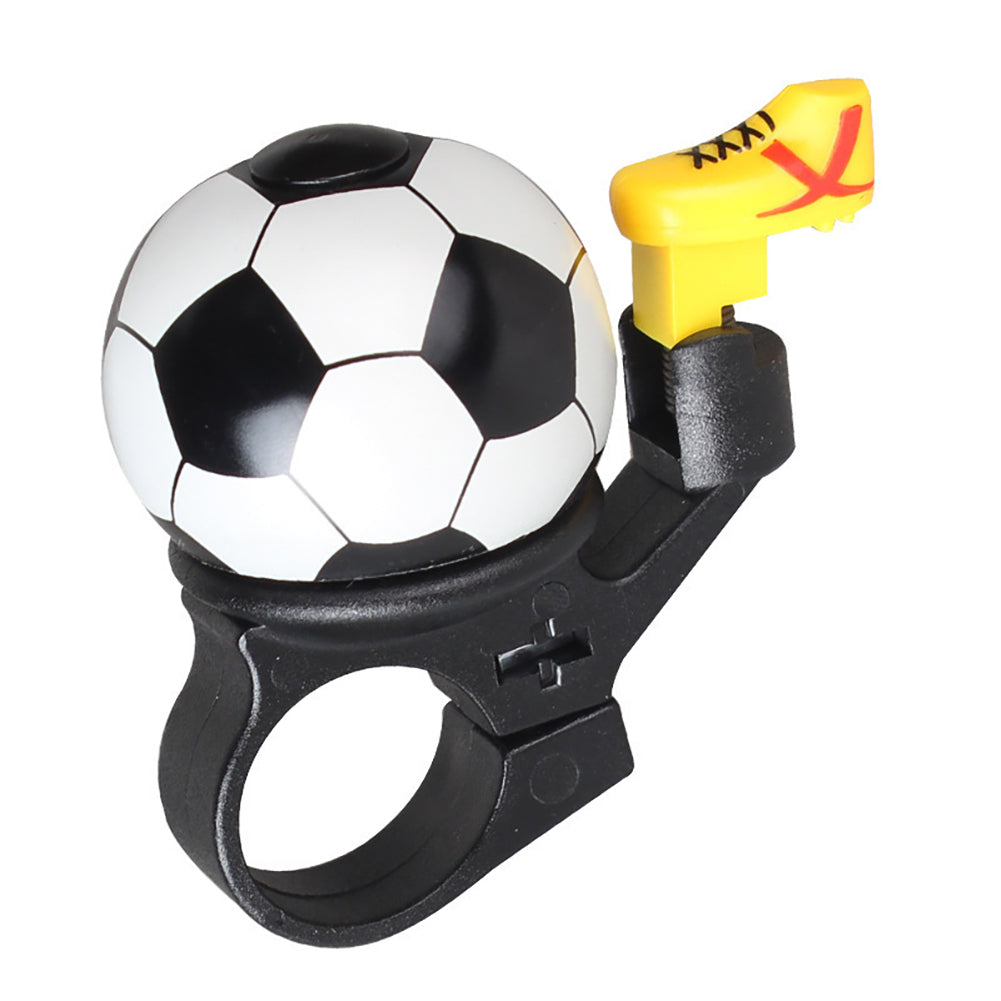 Fiets Kleine Bel Cartoon Voetbal Fietsen Bells voor Mooie Kinderen Stuurbel Fietstocht Mini Bel Alarm Fietsaccessoires: WHITE