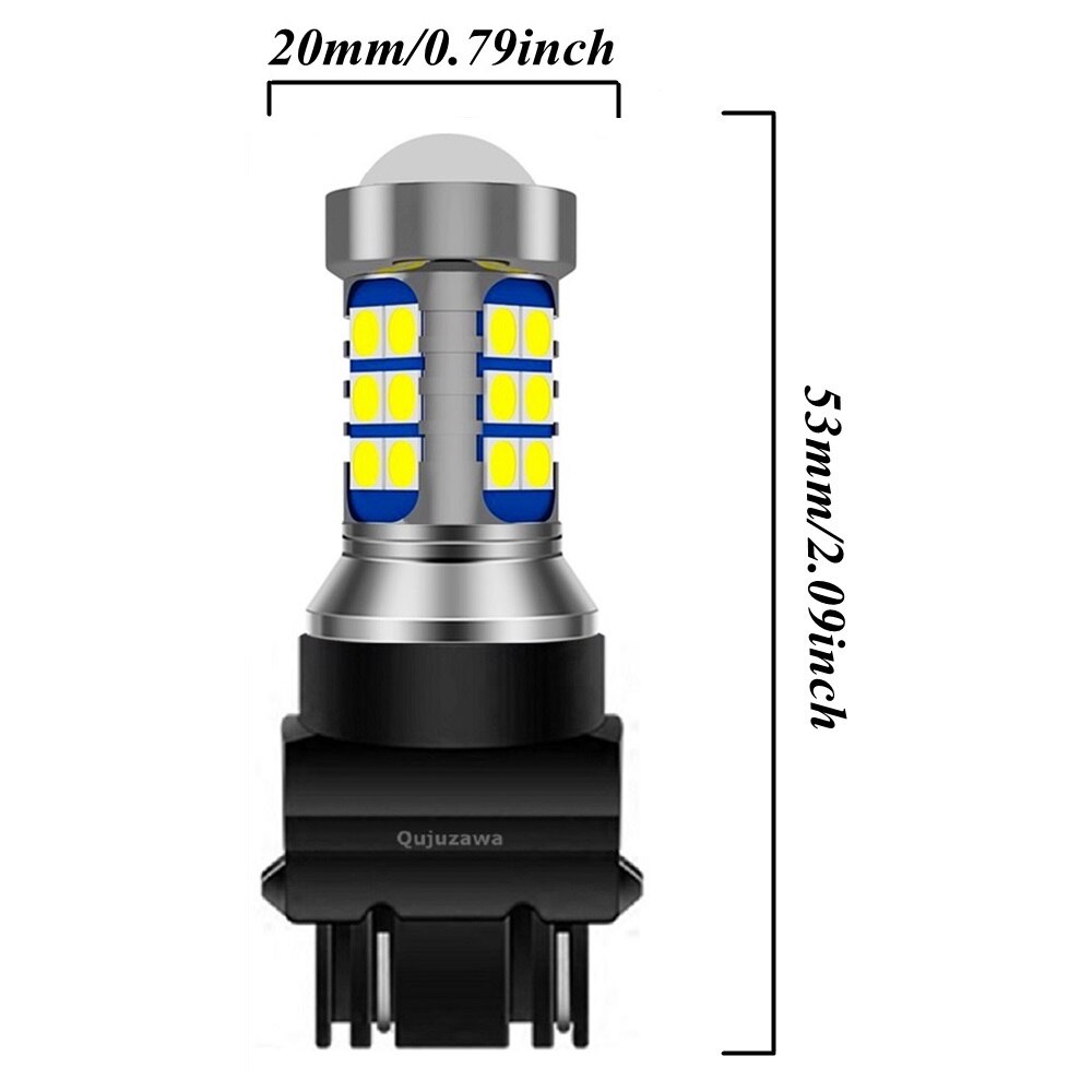 2PCS T25 3157 3156 P27/7W P27W Super Bright 3030 LED Car Brake Bulbs Auto Turn Signals Daytime Running Light Backup Reverse Lamp