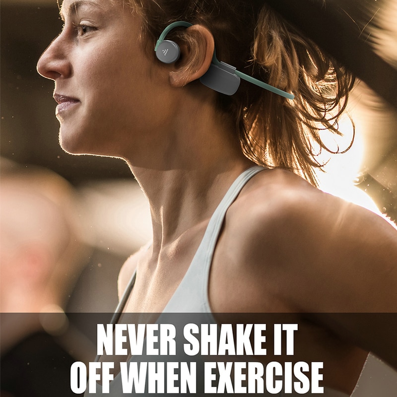 Bluetooth 5.0 BH528 Wireless Headphones Bone Conduction Earphone Outdoor Sport Headset with Microphone Handsfree Headsets