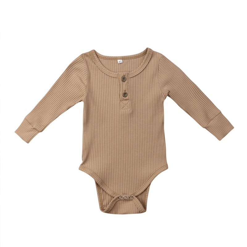 Baby Mädchen Kleidung Neugeborenen Baby Mädchen Junge Rüschen eins-Stück Bodysuit Gesamt Outfits vier Farbe Lange Hülse Geschmack freundlicher kleidung: C / 3M