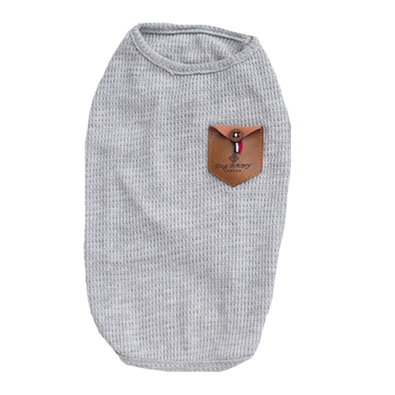 Katoen Hond Kleding Lente Zomer Huisdier Vest Shirt Puppy Chihuahua Huisdieren Kleding Voor Kleine Middelgrote Honden Kostuum Ropa Perro Yorkie: Gray Vest / XXL