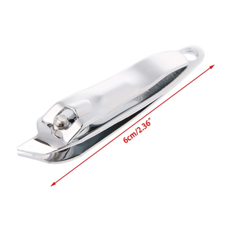 Stainless Steel Finger Toe Nail Trimmer Clippers Manicure Oblique Nail Scissors