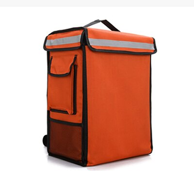 35L Rugzak Grote Koeltassen Cake Takeaway Box Vriezer Fastfood Pizza Levering Incubator Ijs Zakken Maaltijd Pakket Auto Lunch doos: Oranje