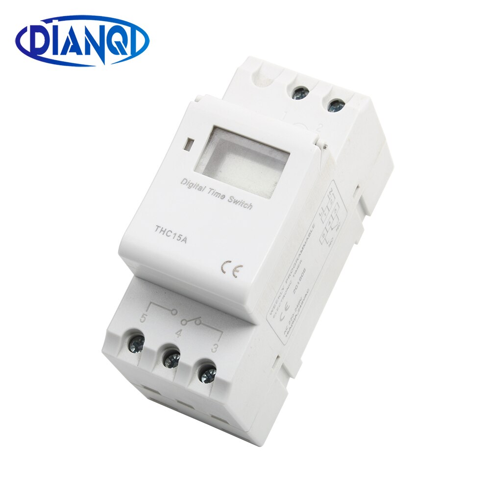 Electronic Weekly 7 Days Programmable Digital TIMER SWITCH Relay Control 220V 230V 6A 10A 16A Din Rail tp8a16 No lock