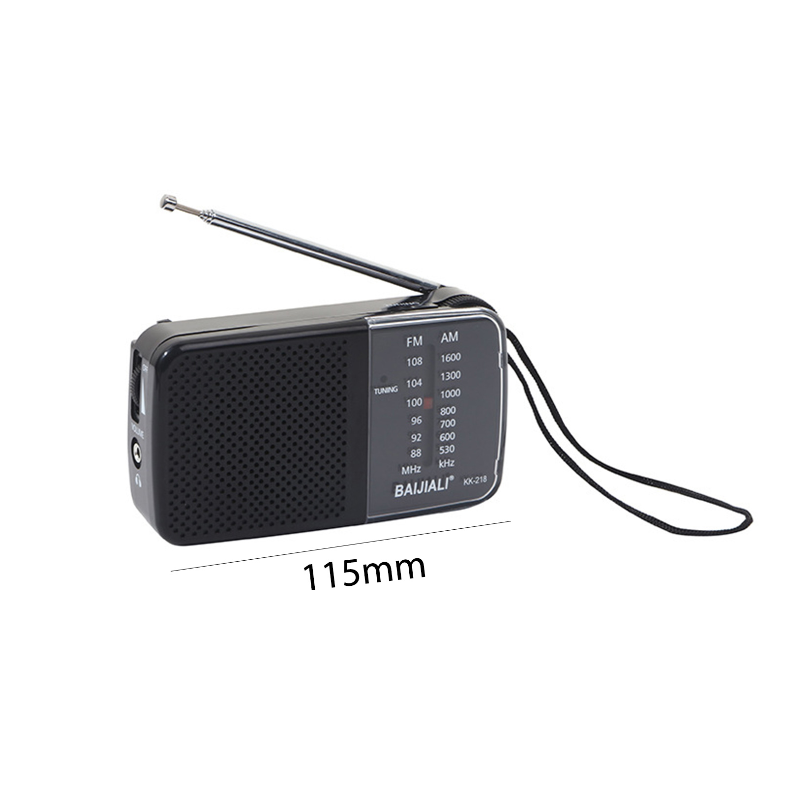 Mini Rádio Portátil Digital Portátil, AM, FM, Leitor MP3, Stonego, Suprimentos de Dispositivos, Rádio de Onda Completa para Pilhas AA: Amadeirado