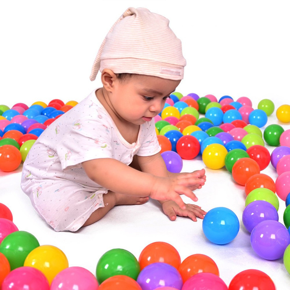 50 teile/los Umweltfreundliche Bunten Weichen Kunststoff Wasser Schwimmbad Ozean Welle Ball Baby Lustige Spielzeug betonen Luft Ball draussen-spaß Sport