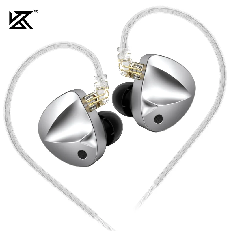KZ D-FI In-Ear Monitor Oordopjes - HiFi Geluid, Afneembare 2PIN Kabel, Tuning Functie: Geel