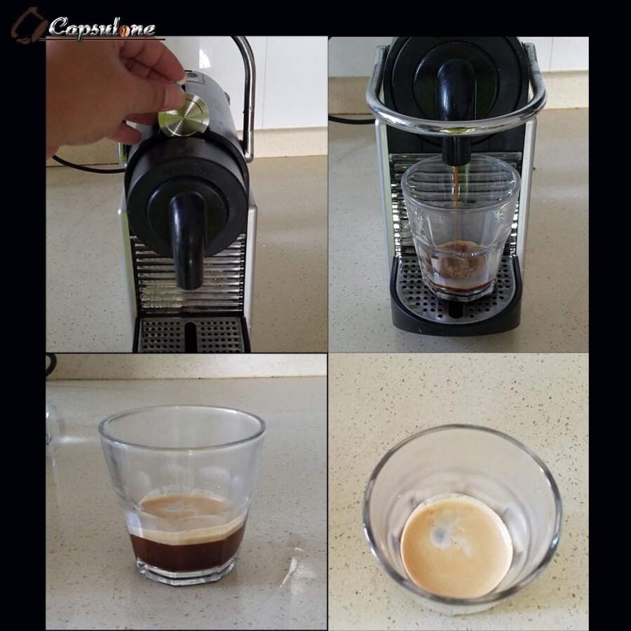 Capsulone/STAINLESS STEEL Metal capsule compatible for nespresso coffee Machine Refillable Reusableand coffee capsule and tamper
