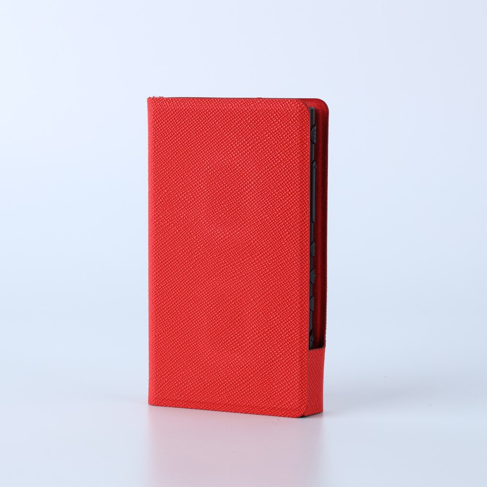 Flip Volledige Beschermende Lederen Case Voor Sony Walkman NW-A55HN A56HN A57HN A50 A55 A56 A57 Cover: Red