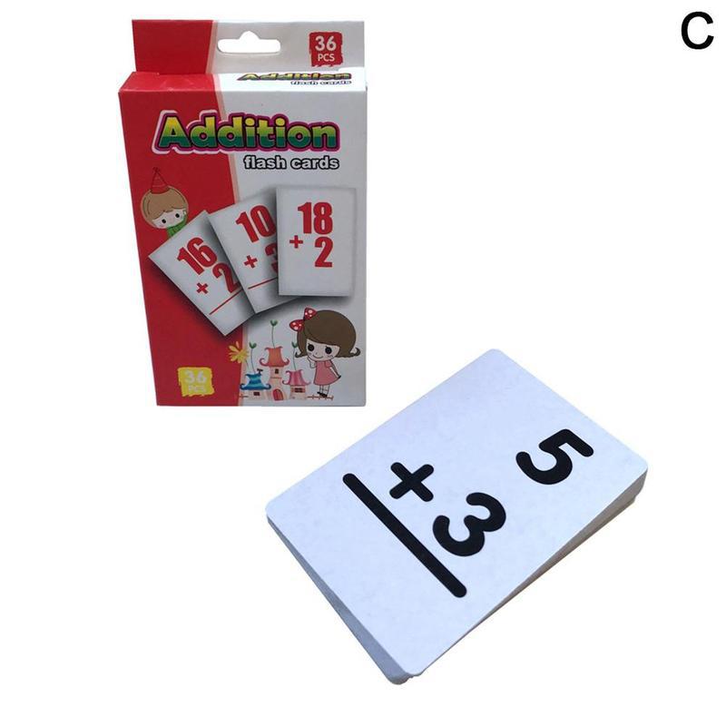 Børn kognitive kort tidlig uddannelse tilføje trække formere og dele matematik læring kort aritmetisk træning intelligens legetøj: C