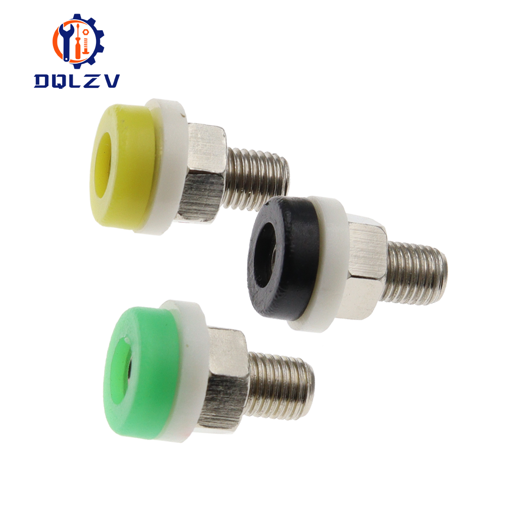 Conector Banana de latón de 2MM para conector de prueba de conector Banana, enchufe aislado, Terminal pequeño, cobre puro, rojo, negro y azul
