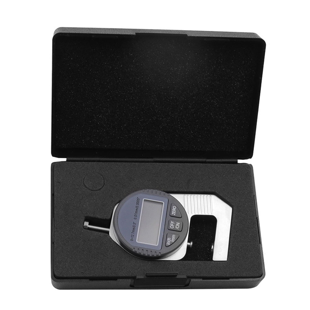 0.5inch 12.7mm Paper Mini Micrometer 0.0005inch 0.01mm Thickness Gauge Electronic Fabric Digital Display Film Measuring Tool