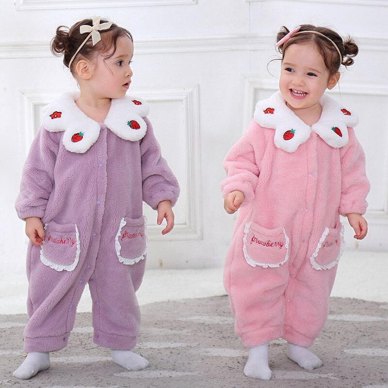 SAILEROAD dessin animé flanelle barboteuses animaux pyjamas bébé vêtements -né couvertures combinaison Kigurumi tenues ramper costume