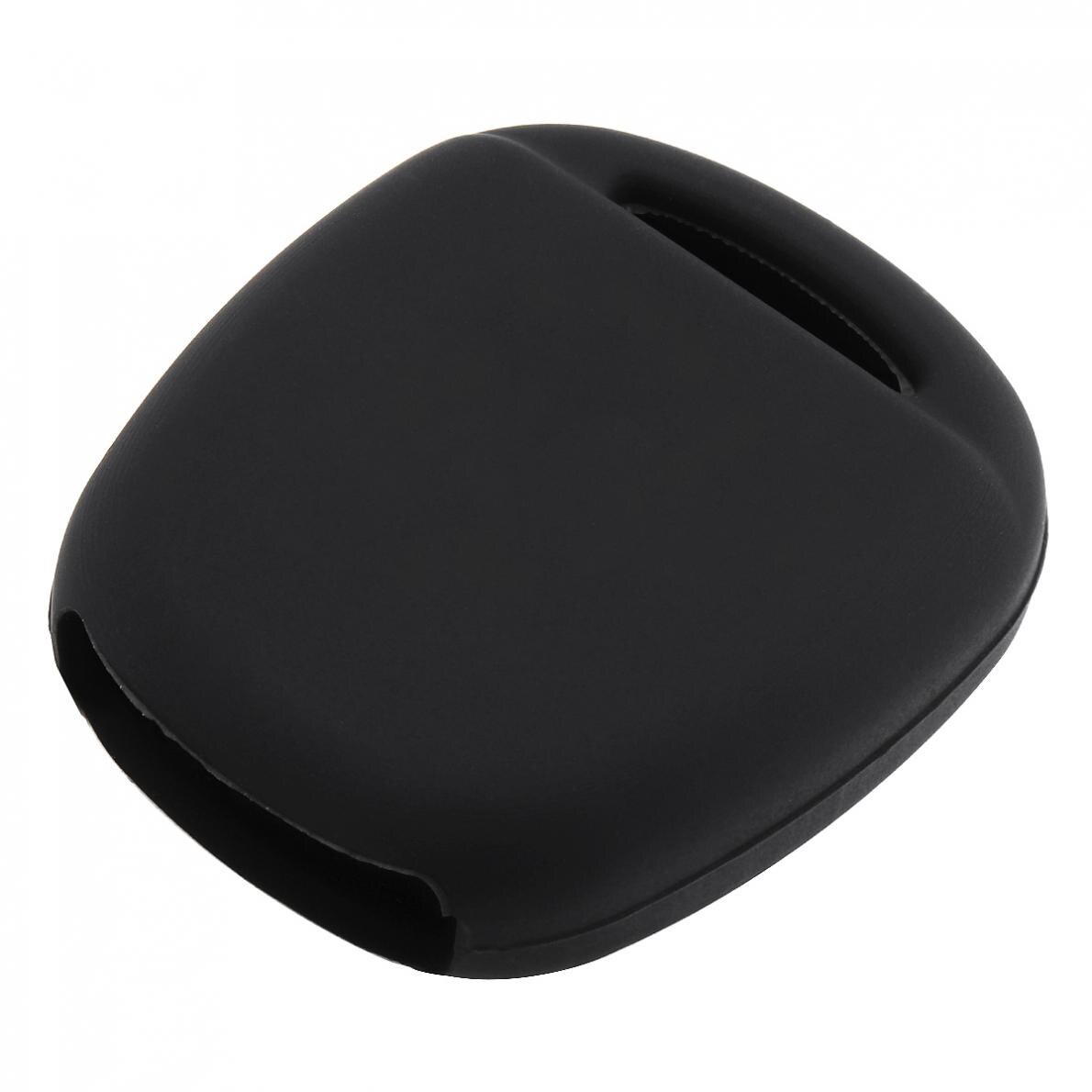 2 Buttons Silicone Straight Plate Car Key Case Cover Protector for Toyota Camry RAV4 PRADO Corolla AVENSIS LAND CRUISER YARIS