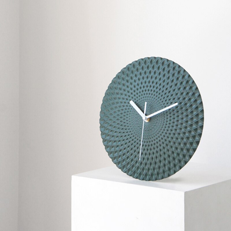 Blue Minimalist Wall Clock Living Room Large Silent Metal Wall Clock Modern Reloj Pared Grande Home Decor LL50WC