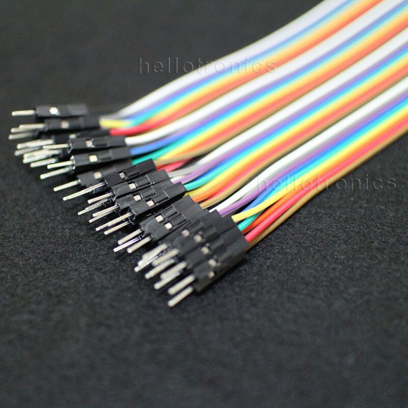 Hellotronics Premium 200mm 40 Pins Man/Mannelijke M/F F/F Splittable Breadboard Jumper Draden Voor Arduino