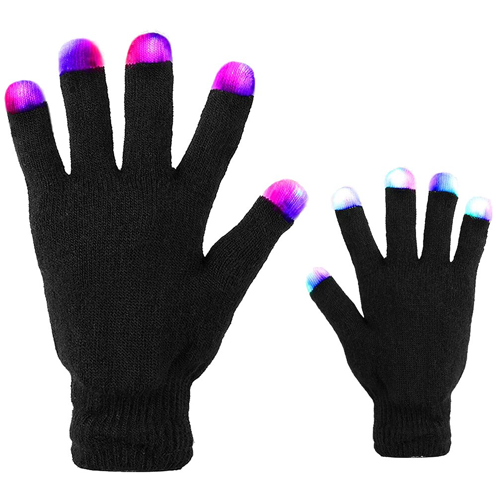 1 paar LED Blinklicht hoch Handschuhe glühend Blinkt für Erwachsene Weihnachten Party J55