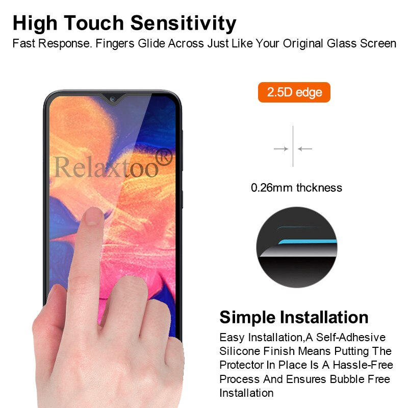 Gehärtetem Glas Für Samsung A10 Anzeige-schutz Auf sterben Für Samsung Galaxis A10 Schutz Glas eine 10 10A A105F A105 9H sicherheit Film