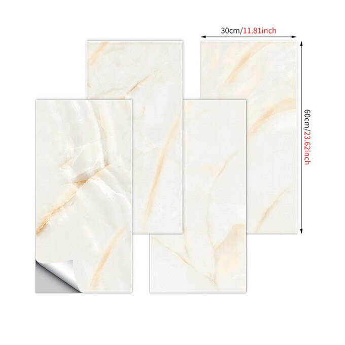 30x60cm Black Marble Wall Stickers Self-Adhesive DIY Waterproof Wallpaper For Bathroom Kitchen Decoration Wall Decal Home Decor: MFS-05