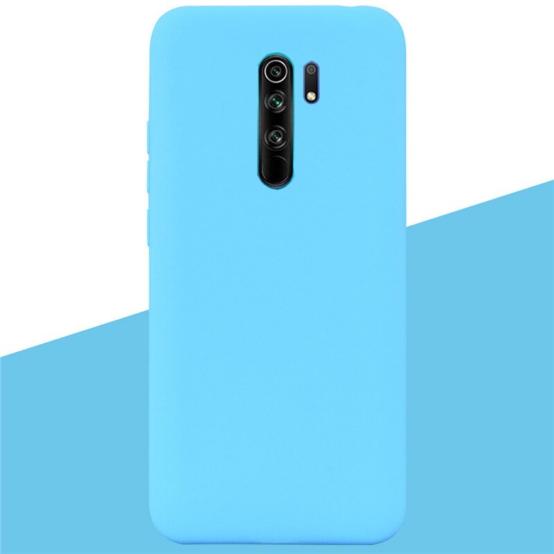 Silicone Case For Redmi 9 Case Soft Silicone Back Cover TPU Case on For Xiaomi Redmi 9 Redmi9 TPU For Xiaomi Redmi 9 Phone Cases: 5 Sky Blue