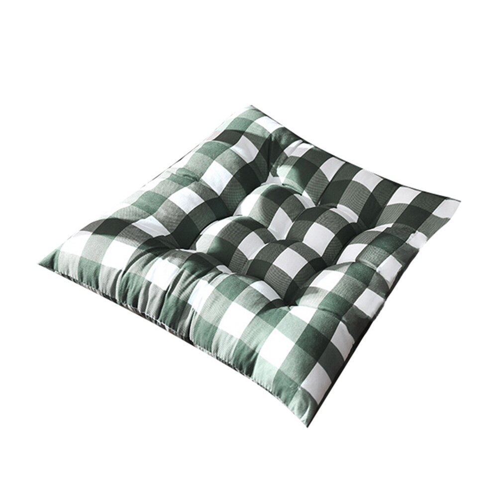 Plaid Zachte Warme Stoel Kussens Seat Pad Katoen Tatami Zetel Stoel Zitkussen Pad Kantoor Bar Sofa Kussen Coussin Home decor: green