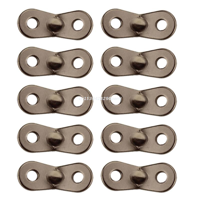 10 Stuks Aluminium Tent Touw Spanners Camping Antislip Koordvergrendeling Gespen Dual Gaten Wind Touw Pinda Stopper