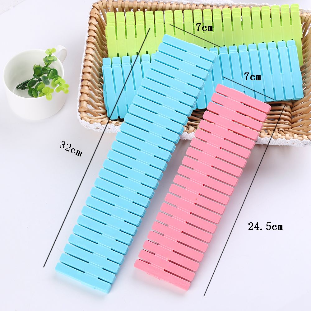 4PCS Grid Drawer Divider Household Necessities Storage Organizer Adjustable Plastic Desk Sets School Stationery Office Supplies