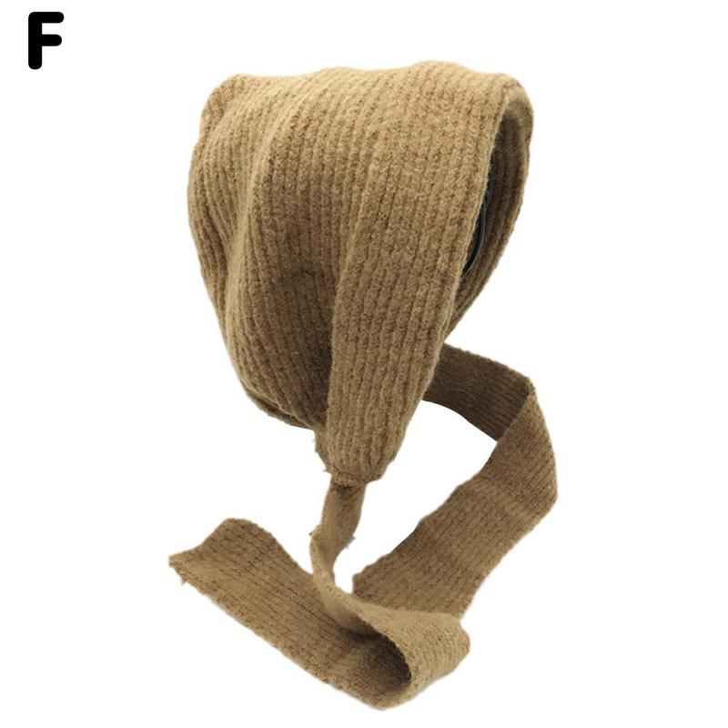 Winter Mutsen Vrouwen Retro Gehoorbescherming Warme Muts Eenvoudige Balaclava Alle-Match Caps Trendy Womens Mooie Koreaanse Beanie: F