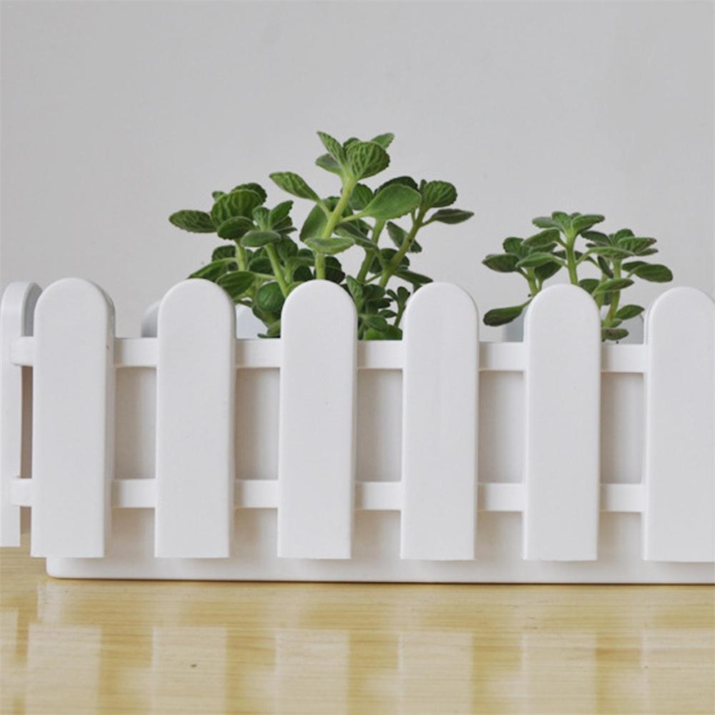 Wooden Fence Flower Pot Hanging Garden Basket Planter Plant fence artificial flowers Boxes For Wedding Home Decor
